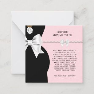 Etnische Prinses Roze Fancy Tiffany Thema Gift Lab Notitiekaartje