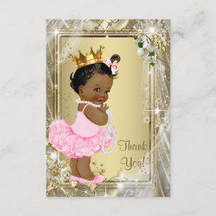 Etnische Prinses Tutu Parels Baby Shower Bedankt