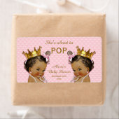 Etnische Prinses Twins Mini Champagne Label (Insitu)