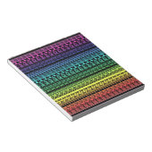 Etnische, regenboogversiering notitieblok (Schuin)