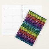 Etnische, regenboogversiering planner (Display)