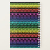 Etnische, regenboogversiering planner (Achterkant)
