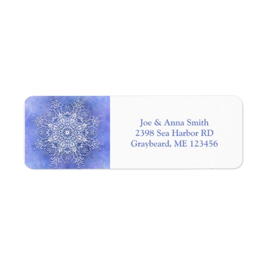 Etnische retro floral Mandala Etiket (Voorkant)