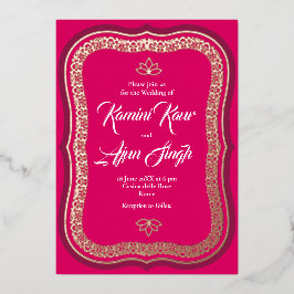 Etnische Rich Decor Folie Uitnodiging