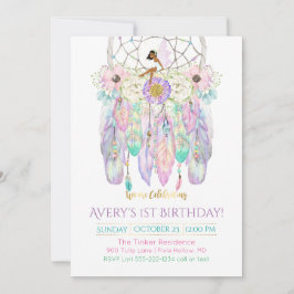 Etnische sprookjesvanger Boho Feathers Arrows Kaart