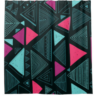 Etnische stam Boho: Doodle . Douchegordijn