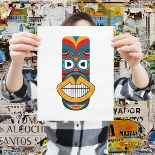 Etnische stammaskers poster