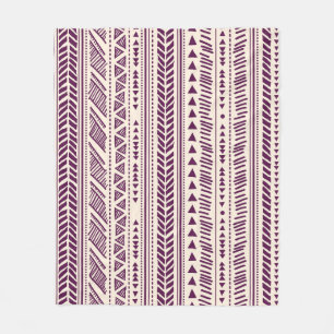 Etnische stammen: naadloos geometrisch patroon. fleece deken