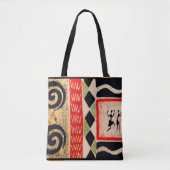 Etnische stammenCanvas tas voor Mapdag Gift (Voorkant)