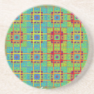 Etnische stammenpatronen.jpg zandsteen onderzetter