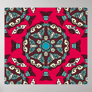 Etnische stijl, decoratieve naadloze textuur. poster