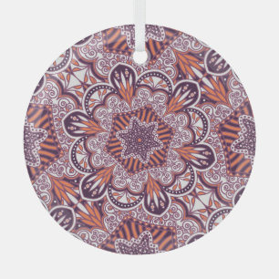 Etnische stijl, decoratieve textuur. glas ornament