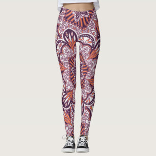 Etnische stijl,  decoratieve textuur. leggings