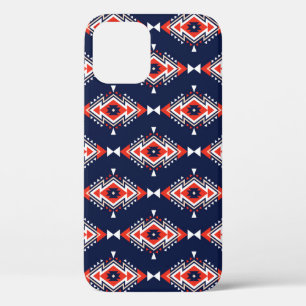 Etnische stijl, geometrisch naadloos patroon. iPhone 12 hoesje