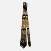 etnische stijl in peacock feather seamless pattern stropdas (Voorkant)