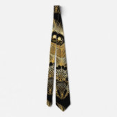 etnische stijl in peacock feather seamless pattern stropdas (Achterkant)