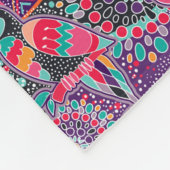 Etnische stijldieren fleece deken (Hoek)