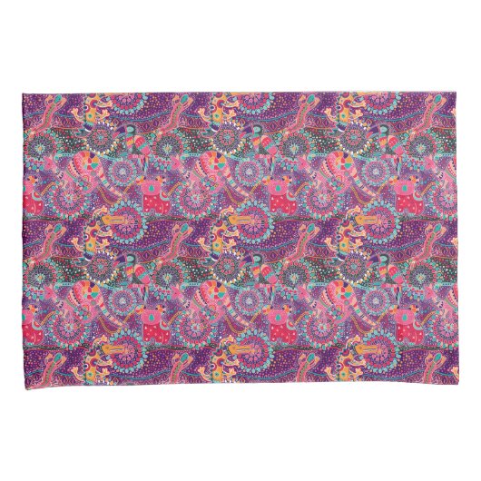 Etnische stijldieren kussensloop (Voorkant-Rechts)