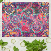 Etnische stijldieren theedoek (Gevouwen)