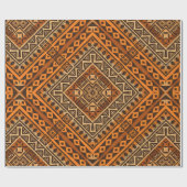 Etnische textieltribal cadeaupapier (Vlak)