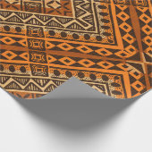Etnische textieltribal cadeaupapier (Hoek)