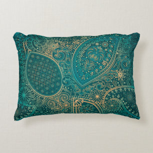 Etnische turquoise Accent Pillow Kussen