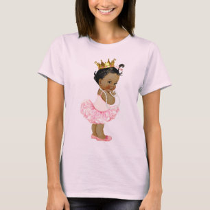 Etnische Tutu Ballerina Baby Prinses en Parels T-shirt