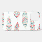 Etnische veren Hand getrokken illustratie Case-Mate iPhone Case (Achterkant (horizontaal))