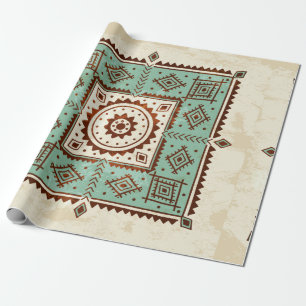 Etnische versiering cadeaupapier