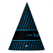 Etnische viering van vierkant blauw Team Pen Feesthoedjes (Links)