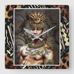 Etnische Vierkante Klok