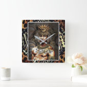 Etnische Vierkante Klok (Huis)