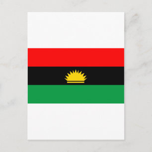 etnische vlag van de Biafra-republiek Briefkaart