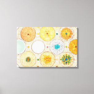 Etnische vormen Moderne Kleurrijke Verpakte Kunst Canvas Afdruk