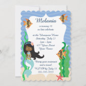 Etnische Zeemeermin Verjaardag Pool Party Kaart (Voorkant)