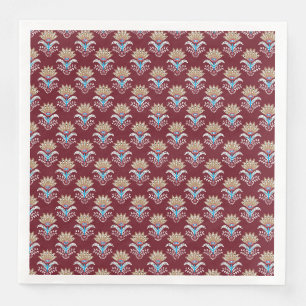 etno geometrisch paisley bloemmotief naadloos patr servet