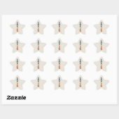 Étoile 1776 Patriotic American Flag Star Sticker (Feuille)