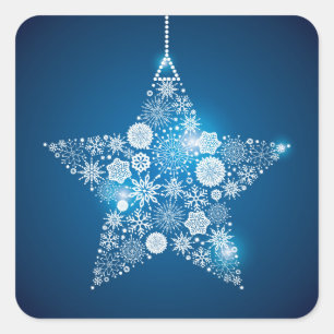Étoile à autocollants de Noël