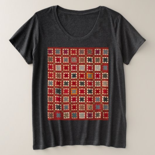 Étoile à huit pointes dans des couleurs chaudes (Design devant)