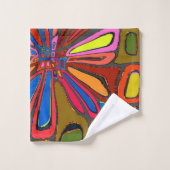 Étoile Abstraite, ajouter du texte (Gant de toilette)