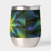 Etoile Abstraite, Bleu brillant Vert Or Fractal Ar (Gauche)