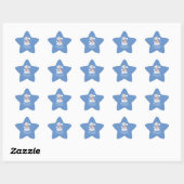 Étoile Aqiqah Baby Boy Star Sticker (Feuille)