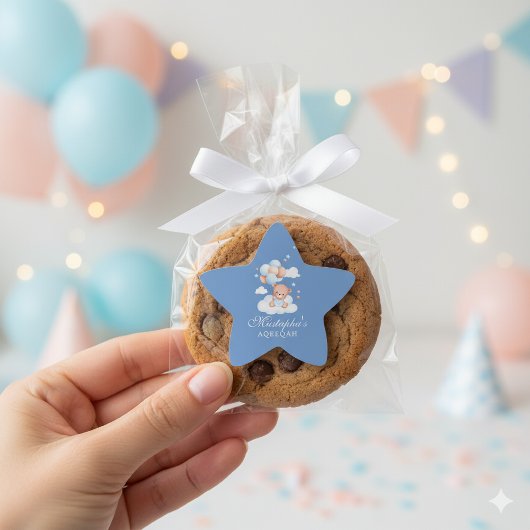 Étoile Aqiqah Baby Boy Star Sticker