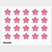 Étoile Bite Me Star Sticker - Rose (Feuille)