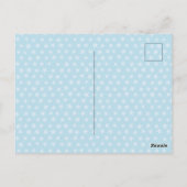 étoile bleu bébé | Carte de remerciement drôle (Dos)