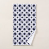 Étoile bleue bébé décorative à motif géométrique (Serviette à main)