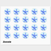 étoile bleue c'est un autocollant garçon (Feuille)