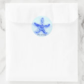 étoile bleue c'est un autocollant garçon (Sac)