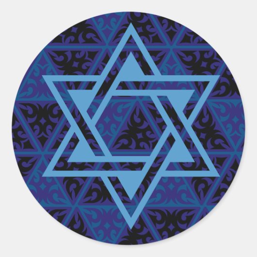 Étoile bleue de David Stickers (Devant)