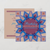 Étoile Bohème Anniversaire / Invitation Spéciale (Devant / Derrière)